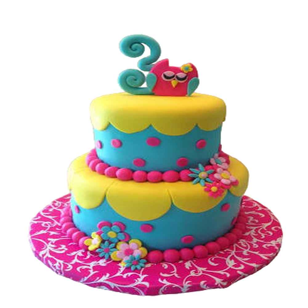 Kids Birthday Fondant Cake- Order Online Kids Birthday Fondant ...