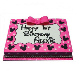 Pink Minnie Mouse Delight Cake