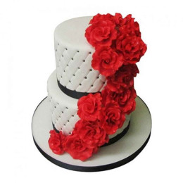 Rose Fondant Cake