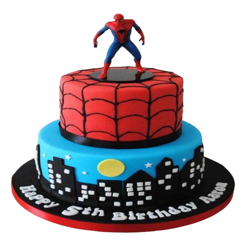 Shop for Fresh Delightful Two Tier Spiderman Cakes online  Thoothukudi