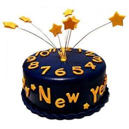 Starry New Year Cake