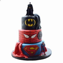 Superhero Fondant Cake