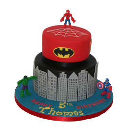 Superhero Theme Cake