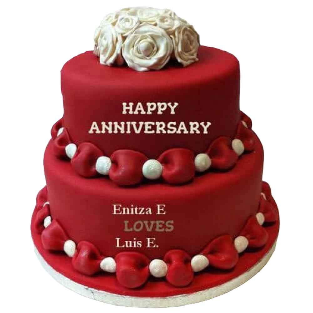 Sweet Anniversary Cake- Order Online Sweet Anniversary Cake ...