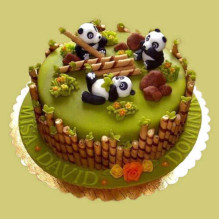 Panda Family Cake
