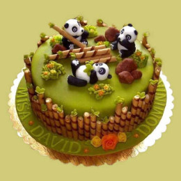Panda Family Cake