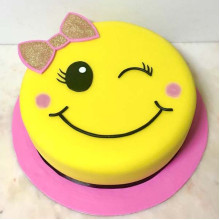 Smiley Birthday Cake