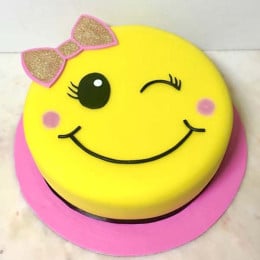 Smiley Birthday Cake