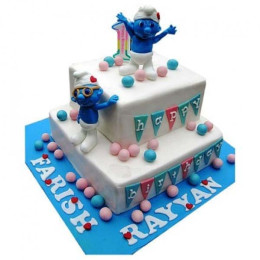 Smurfs Birthday Cake