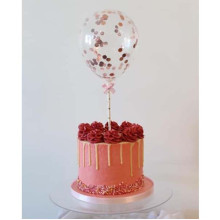 Rose Gold Balloon Cake