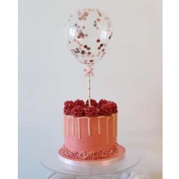 Rose Gold Balloon Cake