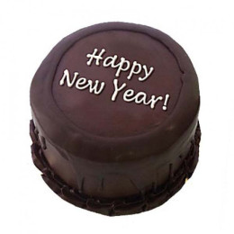 Happy New Year Chocolate Cake