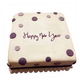 Happy New Year Fondant Cake