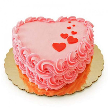 Floating Hearts Cake