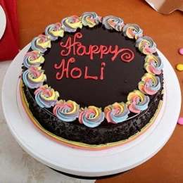Chocolaty Holi Cake