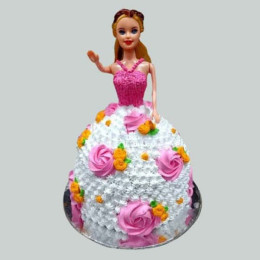 Floral Barbie Cake