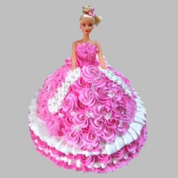 Rosy Barbie Cake