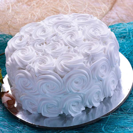 Exotic Vanilla White Rose Cake