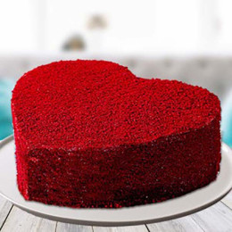 Velvety Heart Cake