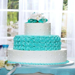 Three Tier Anniversary Cake