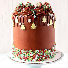 Santa Choco Celebration Cake