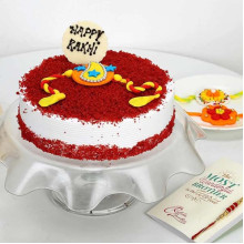 Red Velvet Rakhi Cake