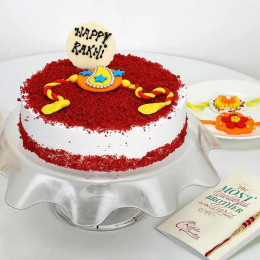 Red Velvet Rakhi Cake