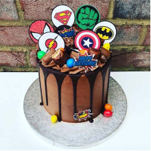 Avengers Crash Cake