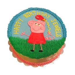 Peppa n Balloon Cake