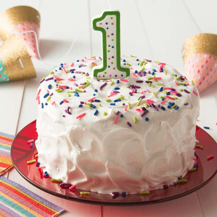 Unicolor Rainbow Cake