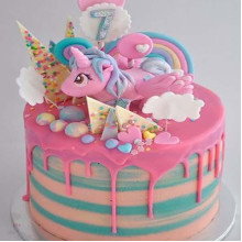 Drippy Unicorn Cake