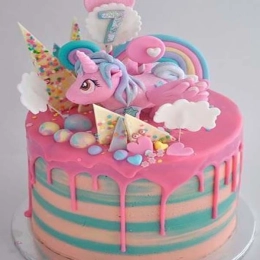Drippy Unicorn Cake