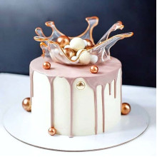 Pearled Expressions Cake