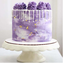Purple Snow Cake