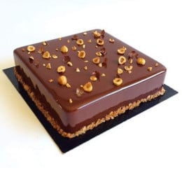 Hazelnut Chocolate Birthday Cake