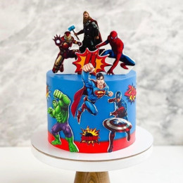 Avenger Smash Cake