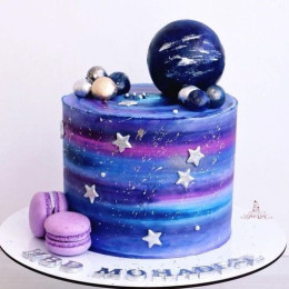Starry Night Cake