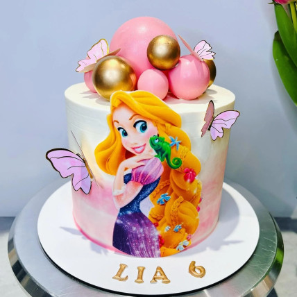 Colorful Rapunzel Cake