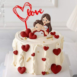 Lovely Little Hearts Cake