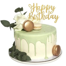 Sage Green Flora Cake