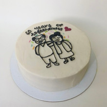 Love Sketch Cake
