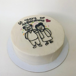 Love Sketch Cake