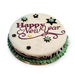 New Year Fondant Cake