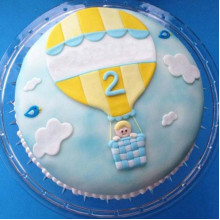Baby In Balloon Cake