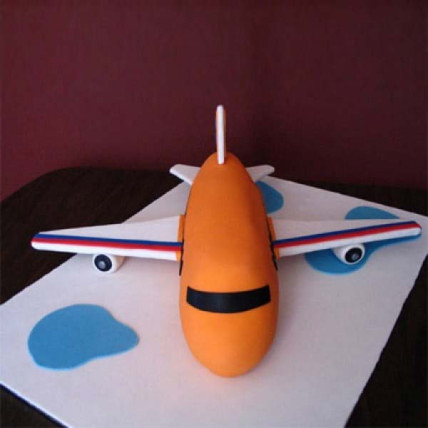 Bright Airplane Cake