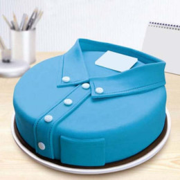 Blue Shirt Fondant Cake