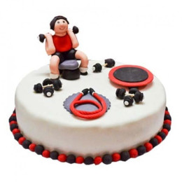 Gym Fondant Cake