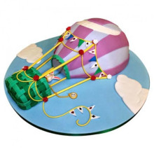 Balloon Ride Fondant Cake