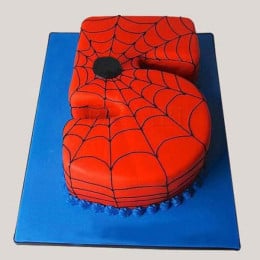 Spiderman Love Numeric Cake