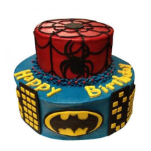 Dual Bat N Spiderman Cake